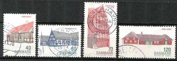 Danmark Afa 538 - 41 Stemplet