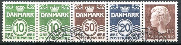 Danmark Afa HS 02 Stemplet Hæftesammentryk