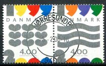 Danmark Afa 1232 - 33 Stemplet Sammentryk