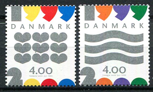 Danmark Afa 1232 - 33 Postfrisk