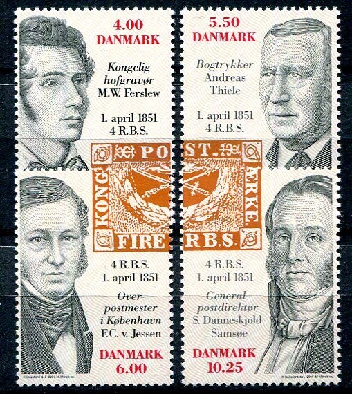 Danmark Afa 1276 - 79 Postfrisk