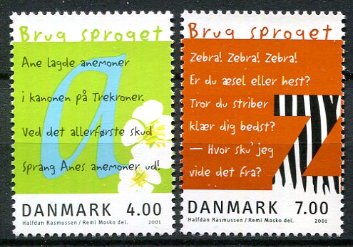 Danmark Afa 1281 - 82 Postfrisk