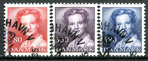 Danmark Afa 820 - 22 Stemplet