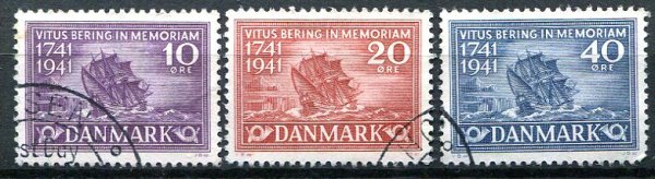Danmark Afa 270 - 72 Stemplet