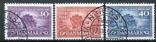 Danmark Afa 270 - 72 Stemplet