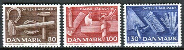 Danmark Afa 641 - 43 Postfrisk