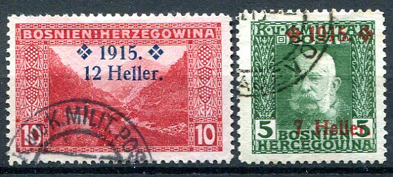 Bosnien-Herzegowina Afa 88 - 89 Stemplet Militærpost