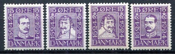 Danmark Afa 136 - 39 Postfrisk