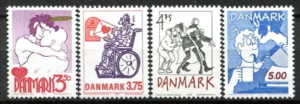 Danmark Afa 1028 - 31 Postfrisk