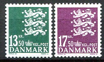 Danmark Afa 1490 - 91 Postfrisk