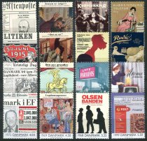 Danmark Afa 1250 - 53 + 57 - 60 + 66 - 69 Postfrisk