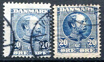 Danmark Afa 48 - 48a Stemplet