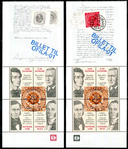 Danmark Afa 1280A - 80B Postfrisk Miniark