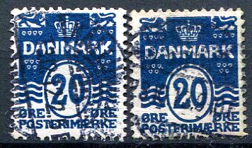 Danmark Afa 66 - 66a Stemplet