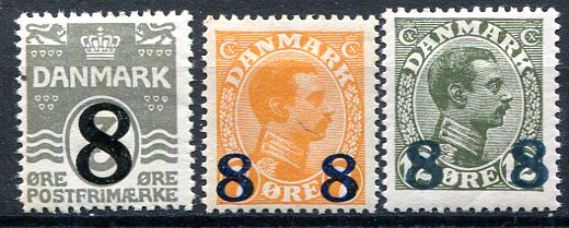Danmark Afa 117 - 19 Postfrisk
