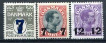 Danmark Afa 157 - 59 Ustemplet