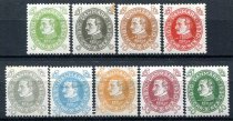 Danmark Afa 186 - 95 uden 187 Ustemplet