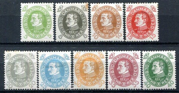 Danmark Afa 186 - 95 uden 187 Ustemplet