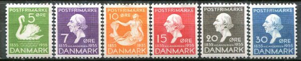 Danmark Afa 223 - 28 Ustemplet