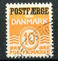 Danmark Afa 15 Stemplet Postfærge