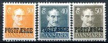 Danmark Afa 29 - 31 Ustemplet Postfærge