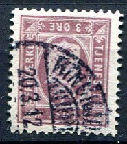 Danmark Afa 04C Stemplet Tjenestemærker