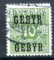 Danmark Afa 1 Stemplet Gebyr