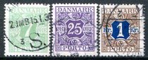 Danmark Afa 17 - 19 Stemplet Porto