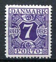 Danmark Afa 21 Ustemplet Porto