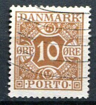 Danmark Afa 22 Stemplet Porto