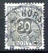 Danmark Afa 23 Stemplet Porto