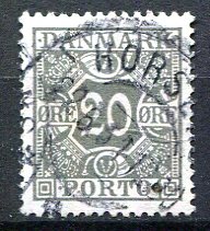 Danmark Afa 23 Stemplet Porto