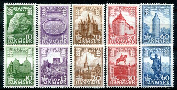 Danmark Afa 346 - 55 Postfrisk