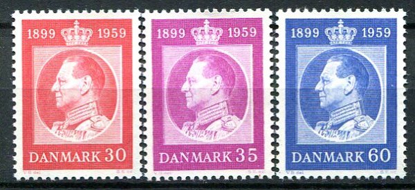 Danmark Afa 374 - 76 Postfrisk