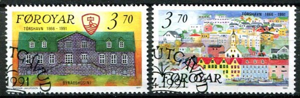 Færøerne Afa 211 - 12 Stemplet