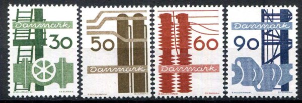Danmark Afa 473 - 76 Postfrisk