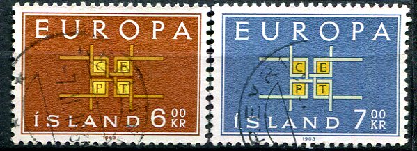 Island Afa 374 - 75 Stemplet