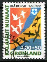 Grønland Afa 221 Stemplet