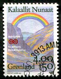 Grønland Afa 229 Stemplet