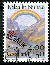 Grønland Afa 229 Stemplet