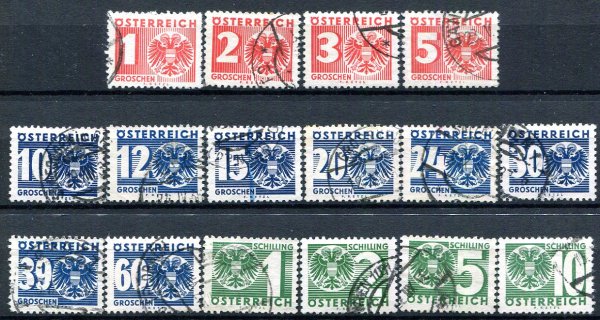 Østrig Afa 159 - 74 Stemplet Porto