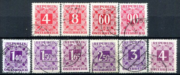 Østrig Afa 234 - 43 Stemplet Porto