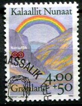 Grønland Afa 229 Stemplet
