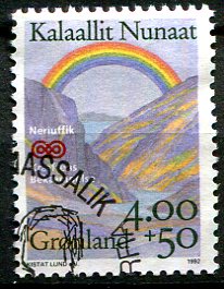 Grønland Afa 229 Stemplet