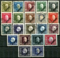 Østrig Afa 22 - 42 Stemplet Feltpost i Serbien