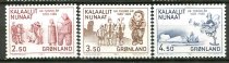 Grønland Afa 143 - 45 Postfrisk