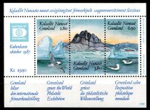Grønland Afa 169 - 71 Postfrisk Miniark