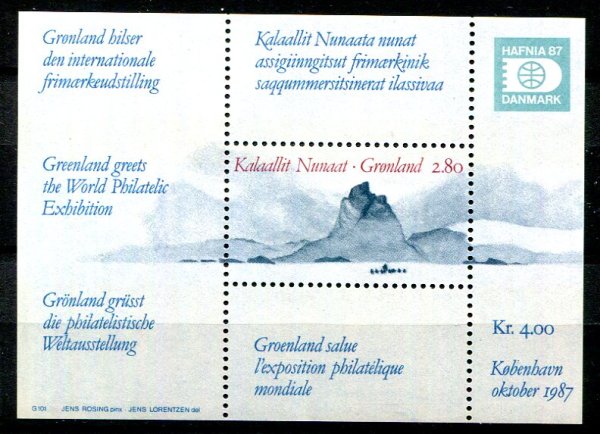 Grønland Afa 178 Postfrisk Miniark