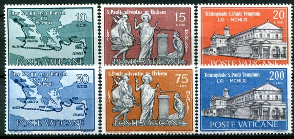 Vertikanstaten Afa 389 - 94 Postfrisk