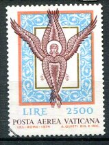 Vertikanstaten Afa 652 Stemplet